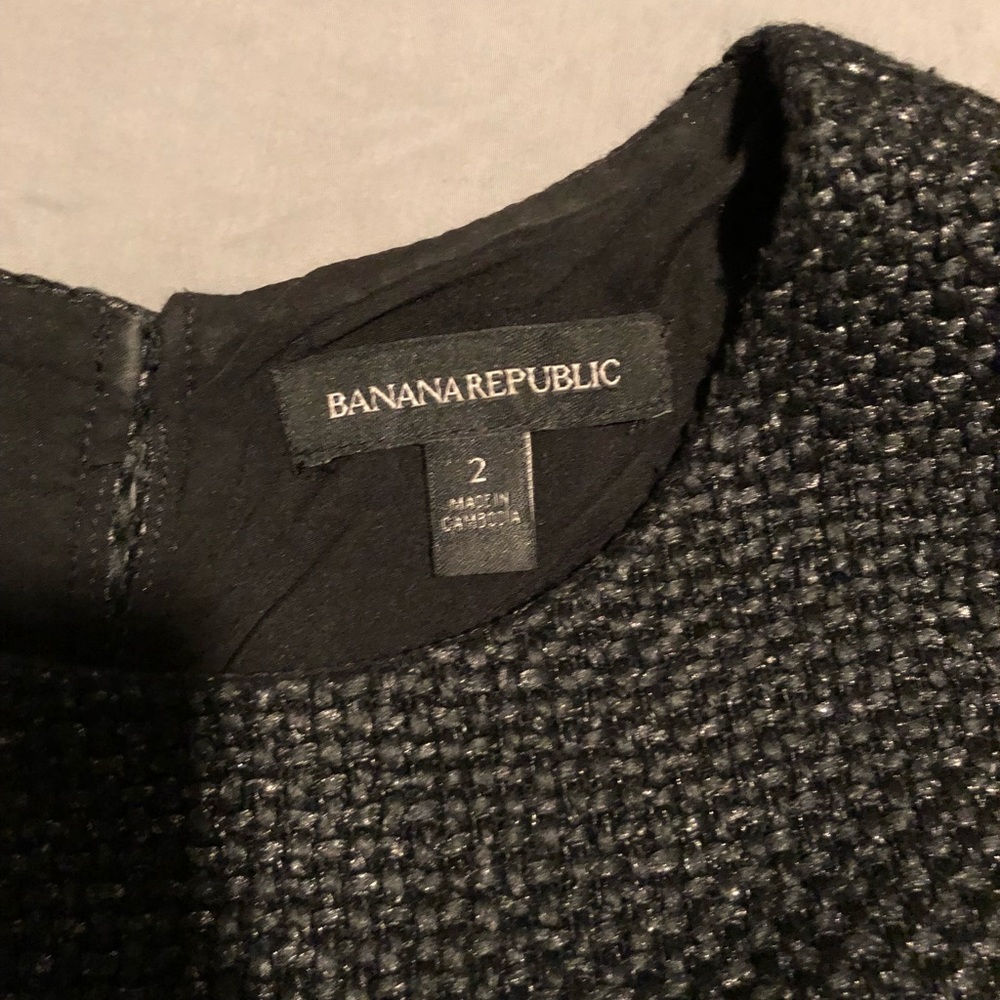 Metallic thread sheath dress banana republic - Picture 3 of 3
